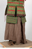  Photos Medieval Samurai in cloth armor 1 Cloth Armor Medieval Soldier Servant brown skirt lower body 0008.jpg